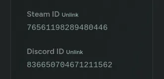 Unlink Steam or Discord