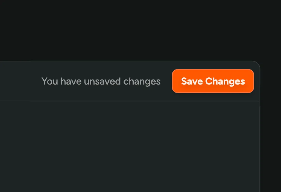 Unsaved Changes